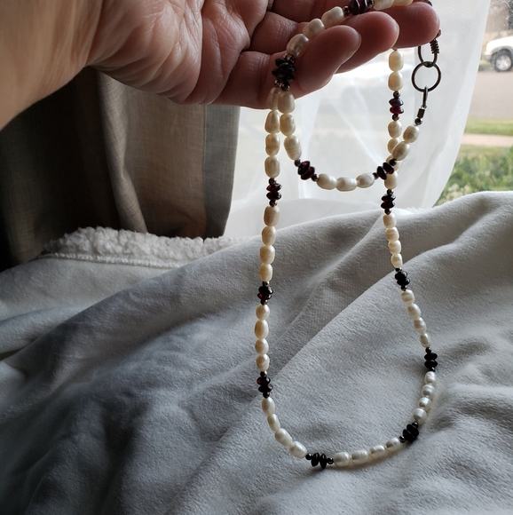 Pearl and spinel parure set...exquisite - Picture 4 of 7